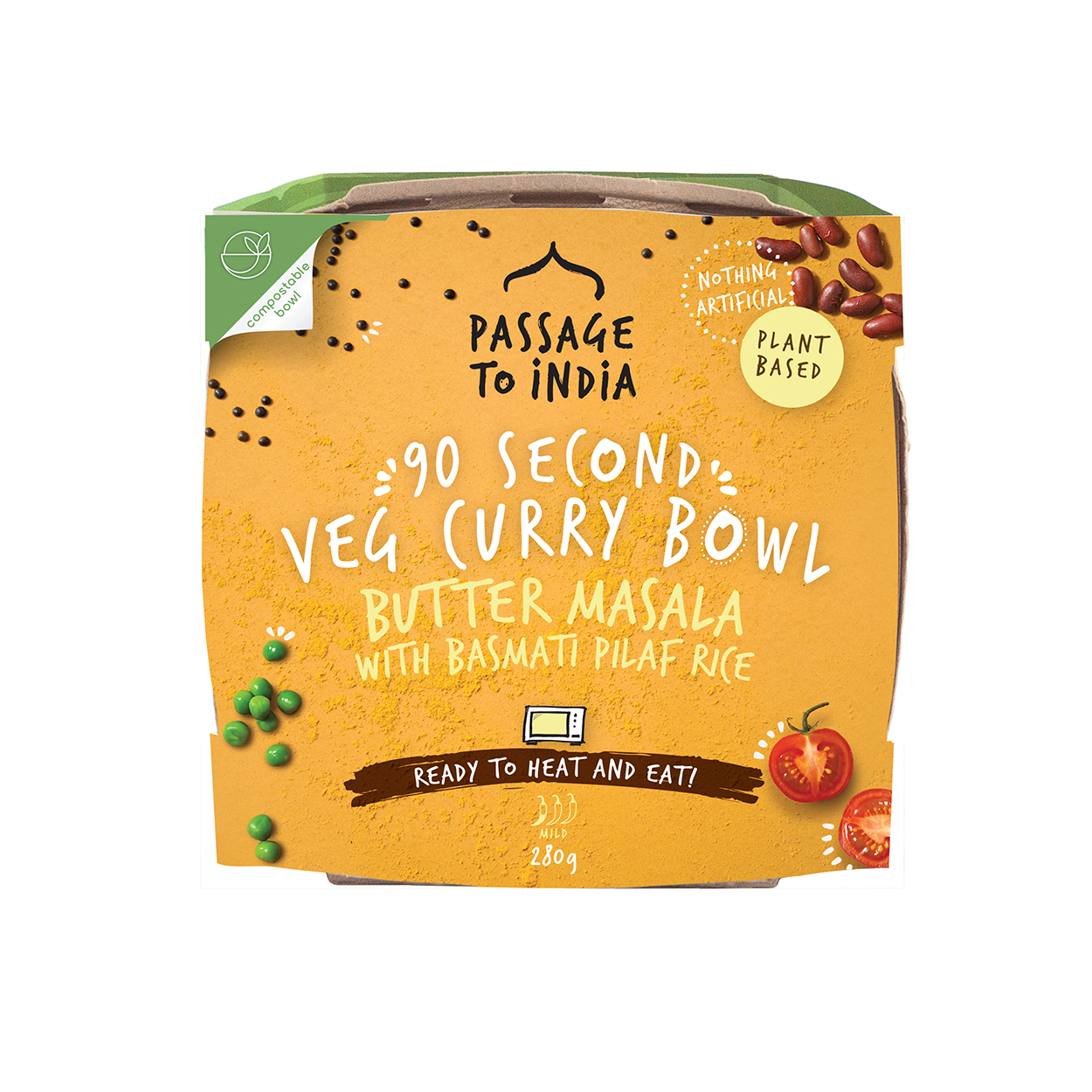 90-Second Veg Curry Bowl in butter masala flavour