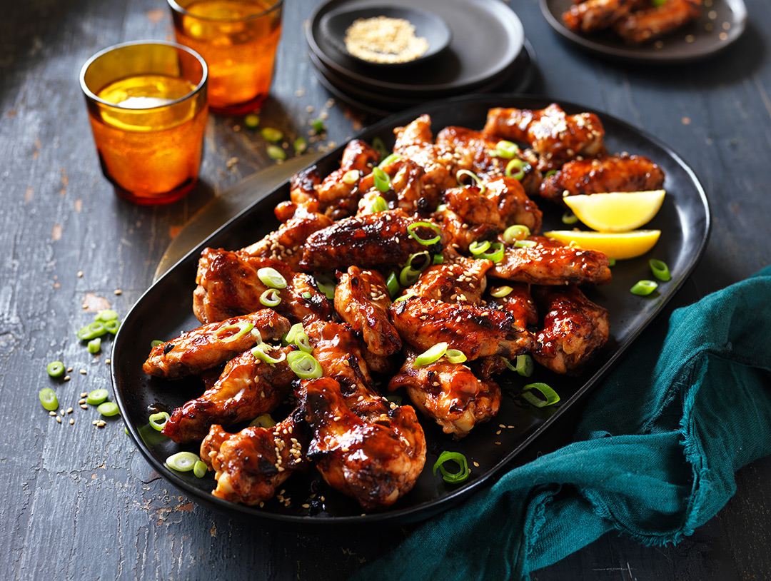 Sticky Hoisin & Garlic Chicken Wings