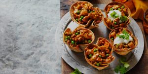 Extra Mild Butter Chicken Roti Bowls